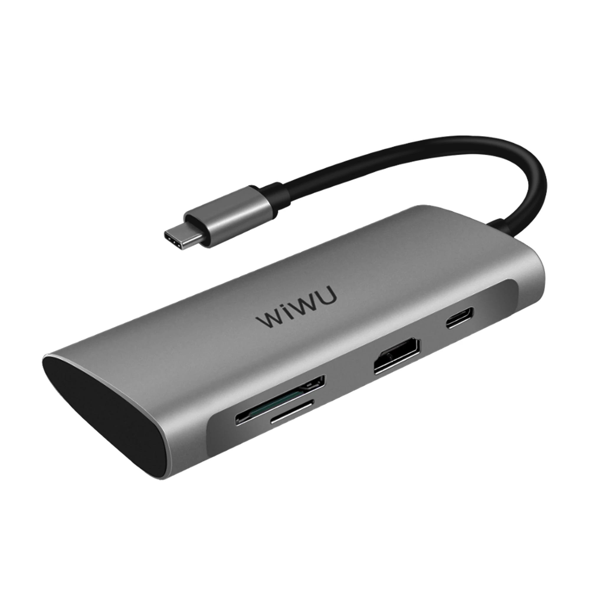 WiWU Alpha A731HP 7 in 1 USB-C Hub Gray